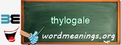 WordMeaning blackboard for thylogale